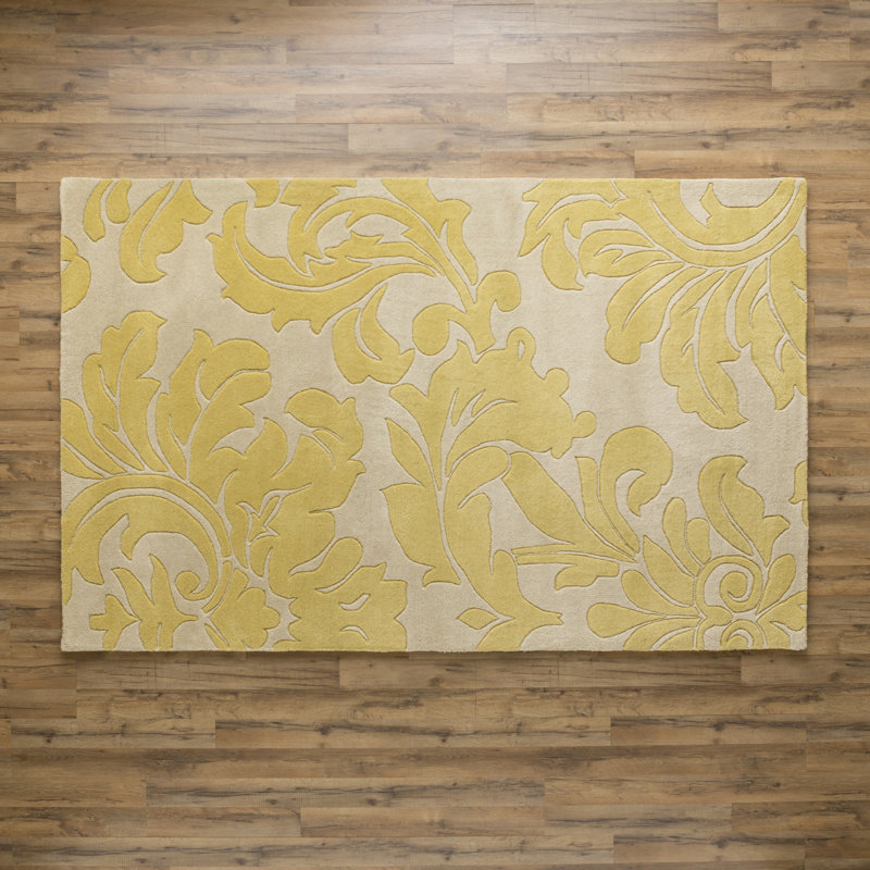 Birch Lane™ Diana Canary Tufted Wool Yellow Area Rug & Reviews Birch Lane